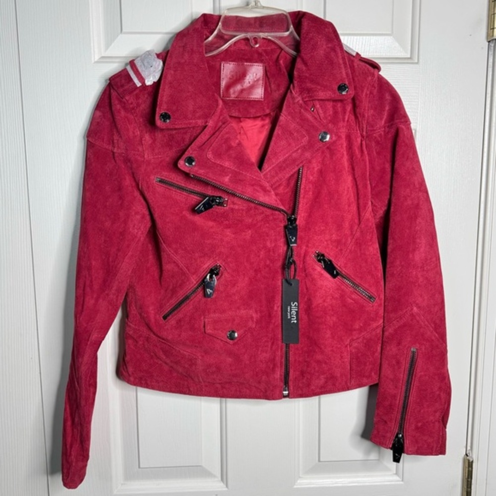 NEW Silent New York Leather Moto Jacket